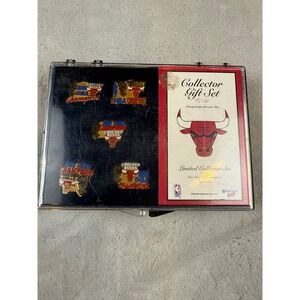 Chicago Bulls 5-Time NBA Champions Collector Pin Set Limited Edition WinCraft